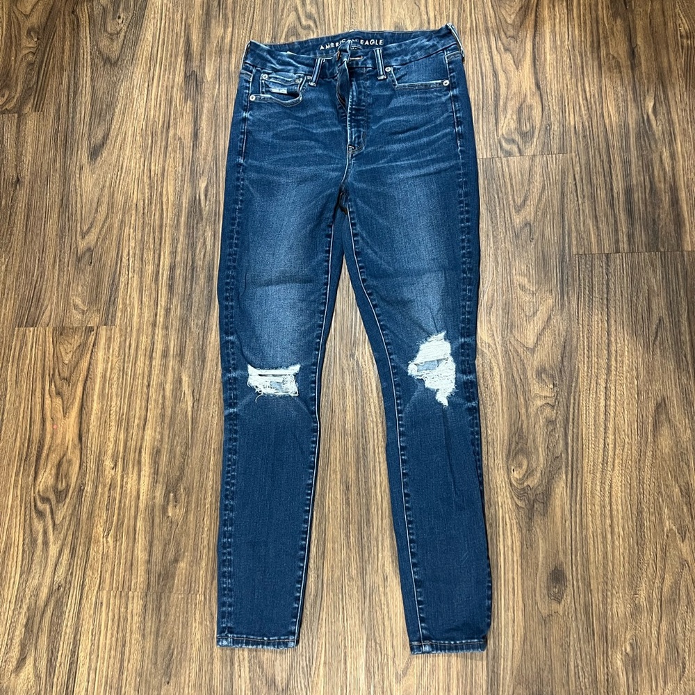 American Eagle Outfitters Dark Blue Skinny Jeans